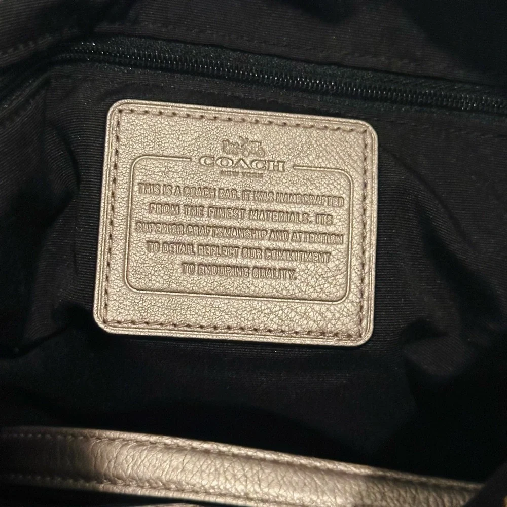 COACH Isabella Shoulder/Crossbody Bag,Pebble Leather,Light Metallic Champagne - Picture 8 of 15